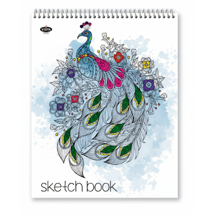 Vidya sketch book spiral A4